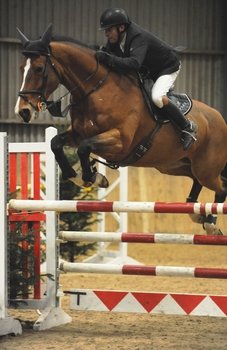  Allan Birch takes the top spot in the SEIB Winter Novice Qualifier at Onley Grounds Equestrian Centre